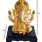 Enchanting Crafted Amulet Golden Colored Figurine / Ruchi