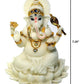 Decorative Entrancing White And Gold Show Piece Of Idol / Ruchi