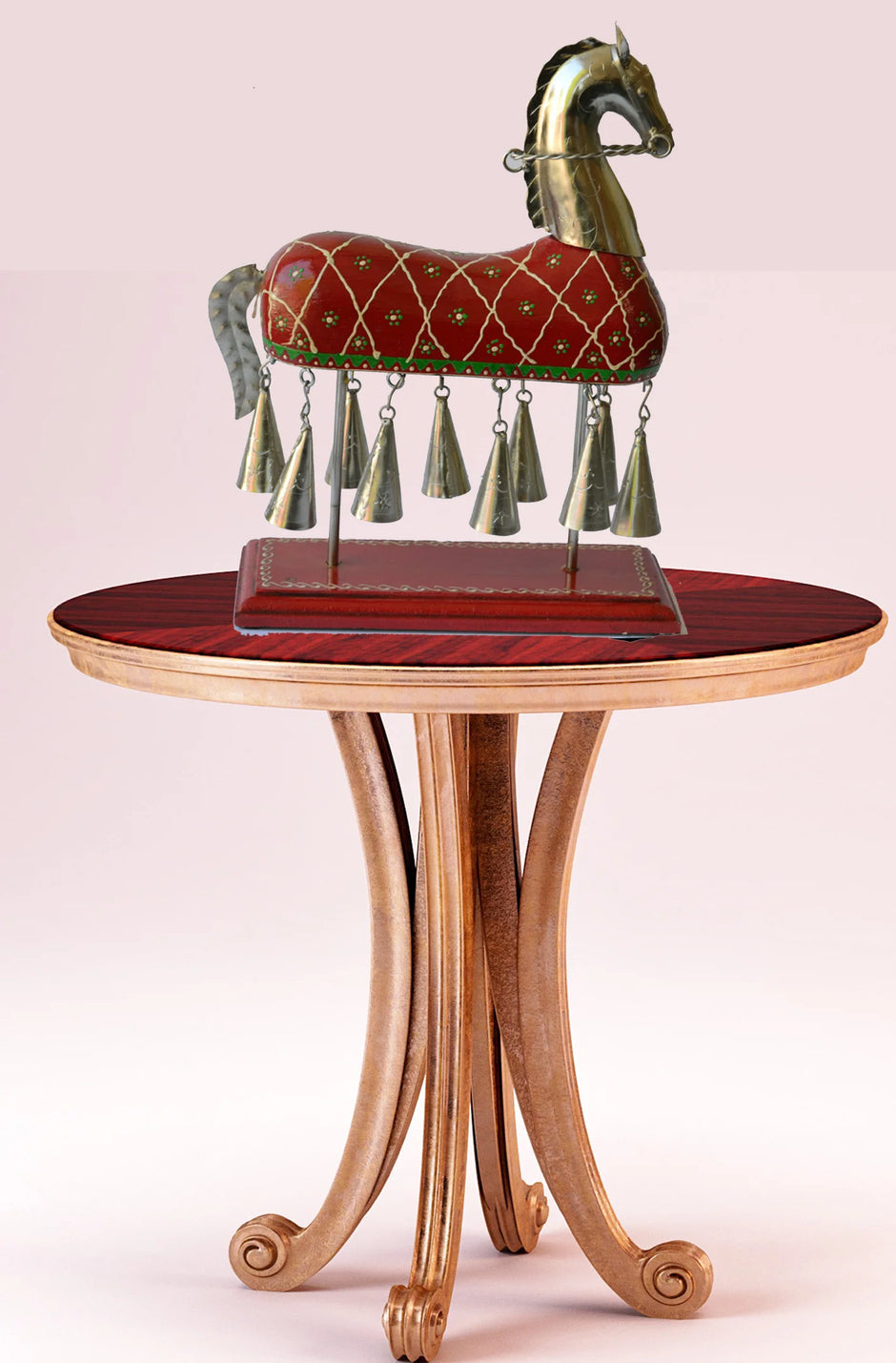 Hand Painted Decorative Metal Statue / Ruchi