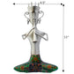 Enticing 1 Pc Metal Decorative Statue Of A Musician In Silver Finish / Ruchi
