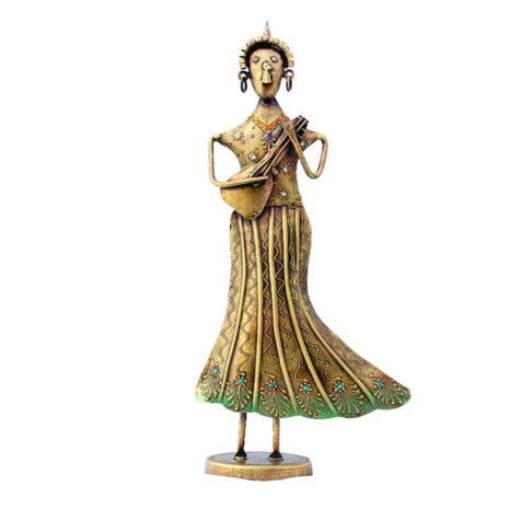 Musician Metal Statue Decor For Living Room / Ruchi