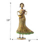 Decorative Classic Metal Statue Playing Musical Instrument With Fine Detailing / Ruchi