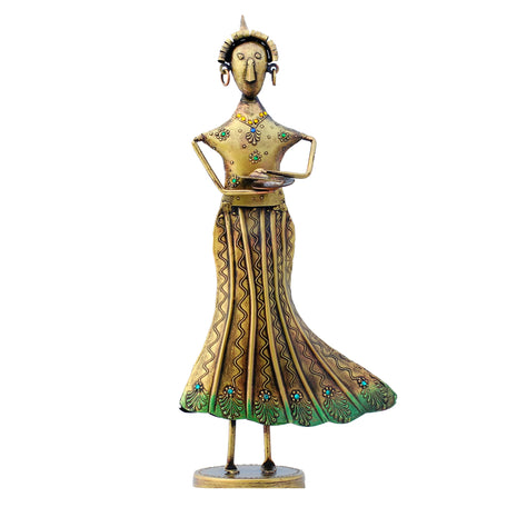 Vintage Metal Musician Statue For Home / Ruchi