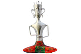 Decorative Metal Statue Playing Khanjani / Ruchi