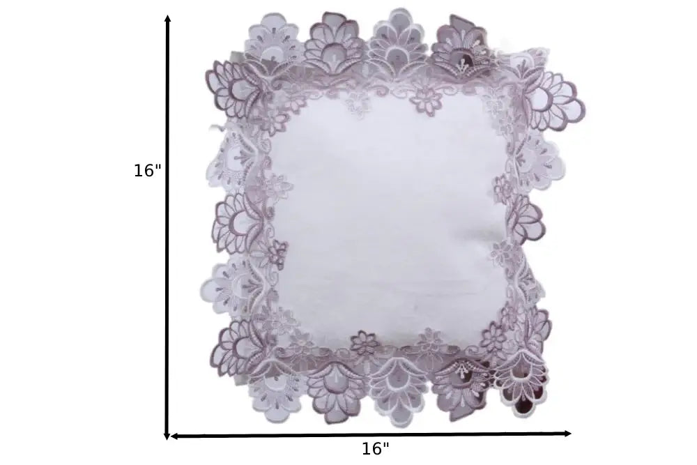 Splendid Velvet Lace Work Cushion Cover In Set Of 5 / Ruchi