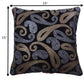 Sumptuous Shiny Thread Work Set Of 5 Velvet Cushion Cover / Ruchi