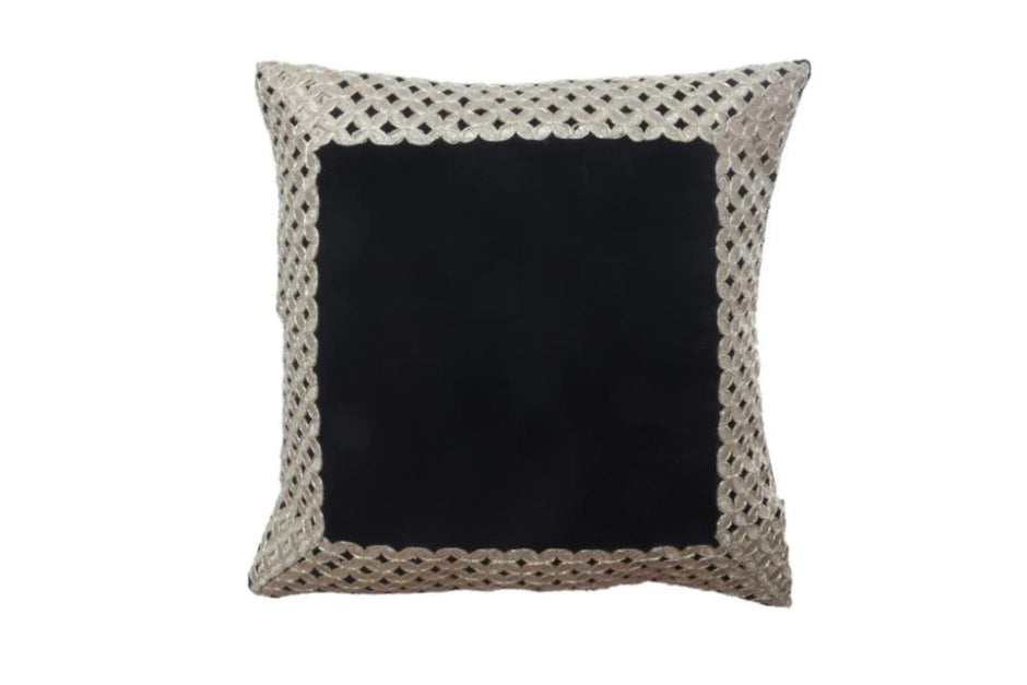 Black Velvet Cushion Cover Set / Ruchi