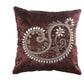 Impressive Artful Hand Embroidered Velvet Cushion Cover / Ruchi