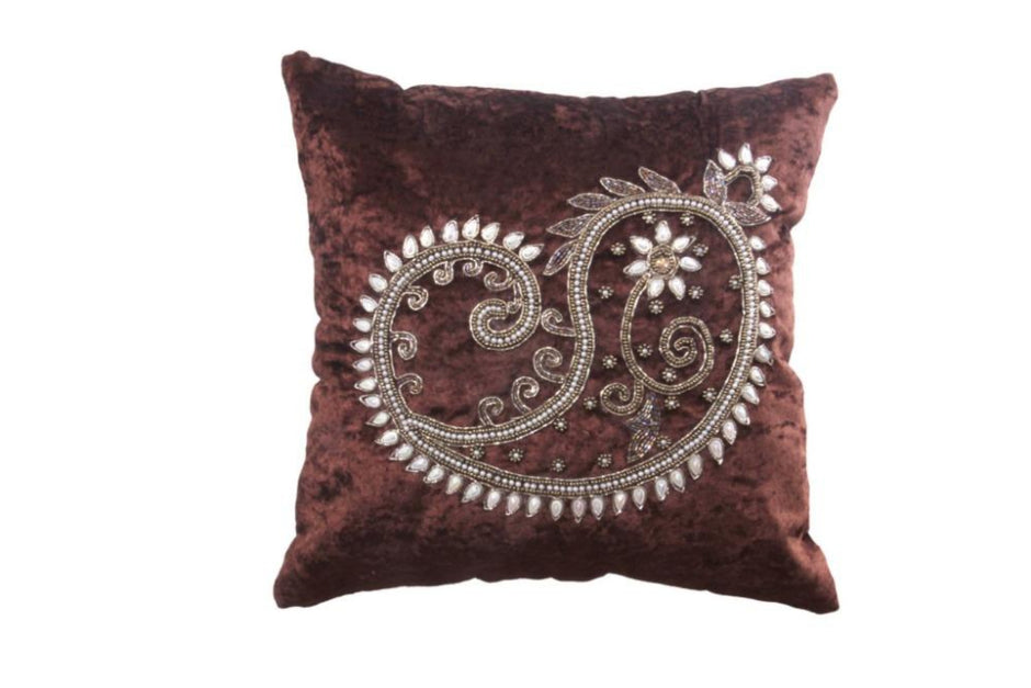 Artful Embroidered Velvet Cushion Covers / Ruchi