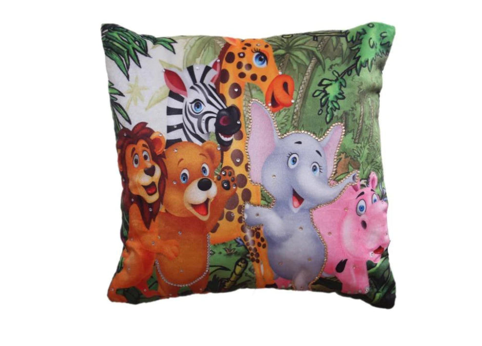 Jungle Print Cotton Cushion Covers / Ruchi