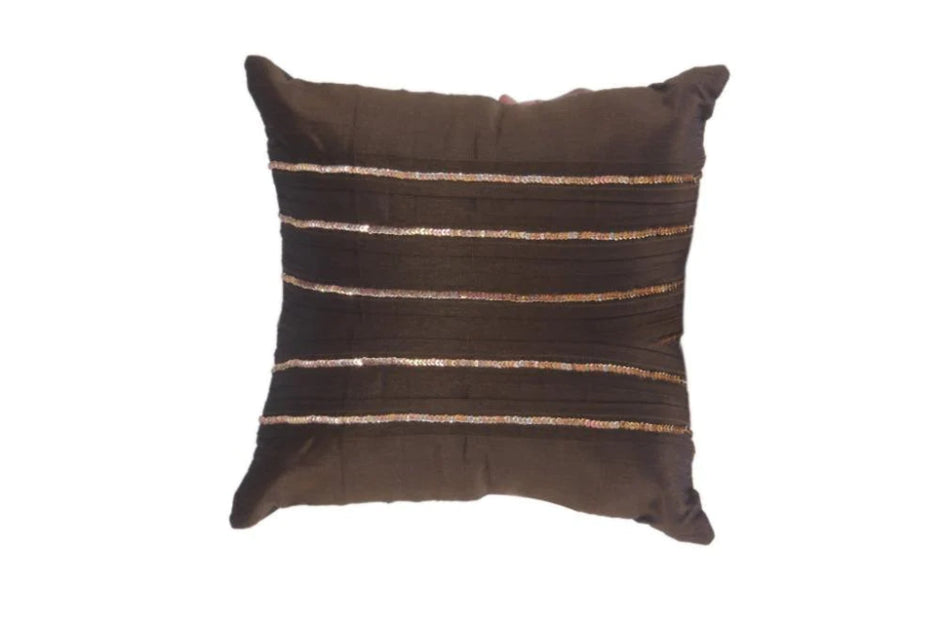 Hand Embroidered Short Plush Cushion Covers / Ruchi