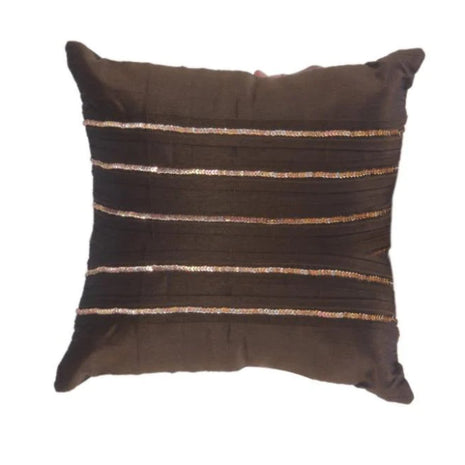 Hand Embroidered Short Plush Cushion Covers / Ruchi