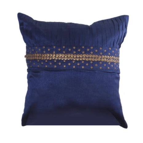 Pleated Silk Stylish Cushion Cover / Ruchi
