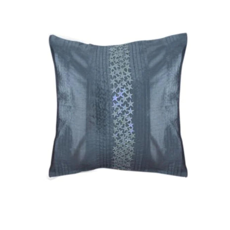 Muted Grey Silk Cushion Covers / Ruchi