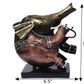 Adorable Brown And Gold Metal Figurine Playing Musical Instrument / Ruchi