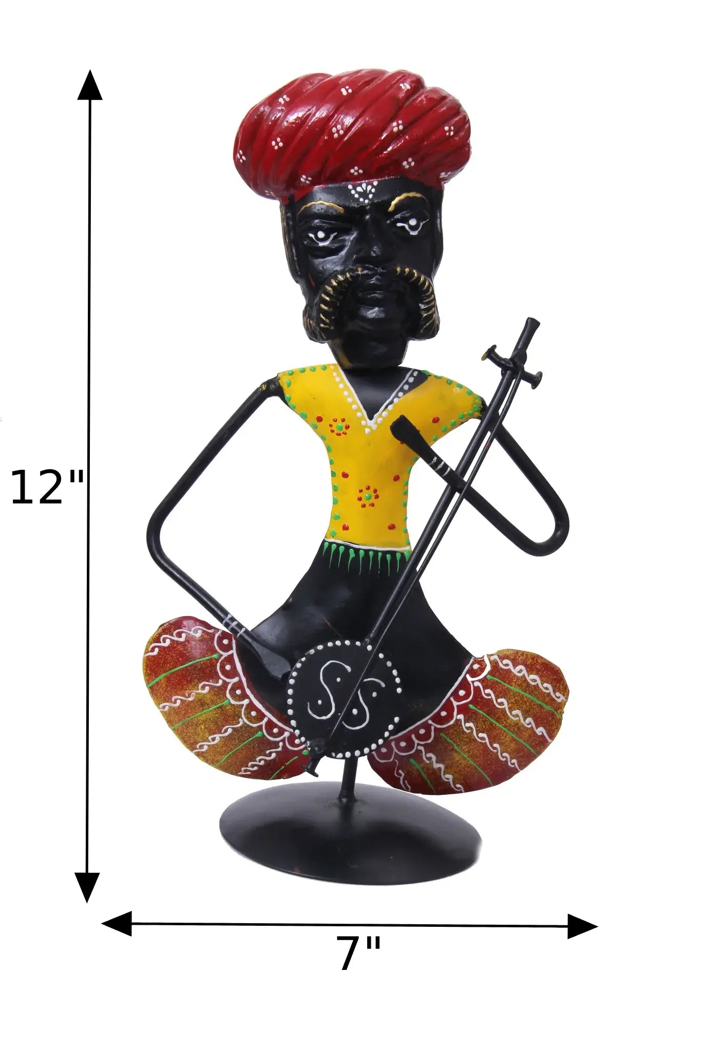 1 Pc Enthralling Metallic Doll Playing Musical Instrument / Ruchi