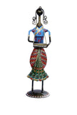 Dazzling 1 Pc Metal Musician Statute With Fine Artwork / Ruchi