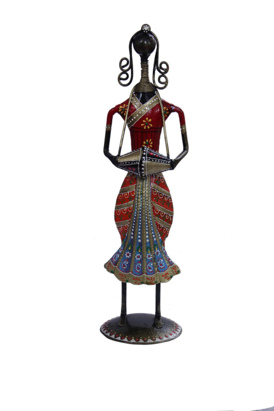 1 Pc Charming Vintage Style Metal Musician Doll Showpiece / Ruchi