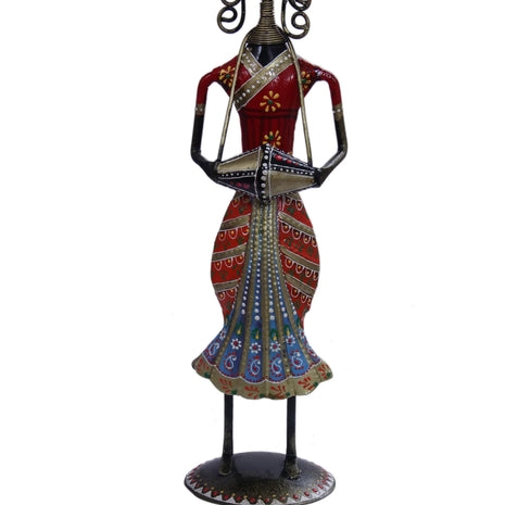 Vintage Style Metal Musician Statue / Ruchi