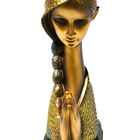 Innovative Decorative Resin Prayer Statue / Ruchi