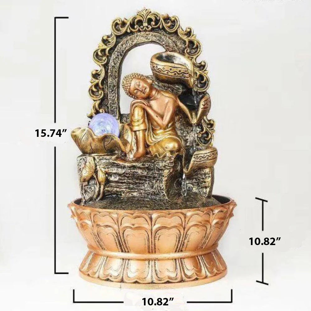 Appealing 1 Pc Resin Statue Water Fountain / Ruchi