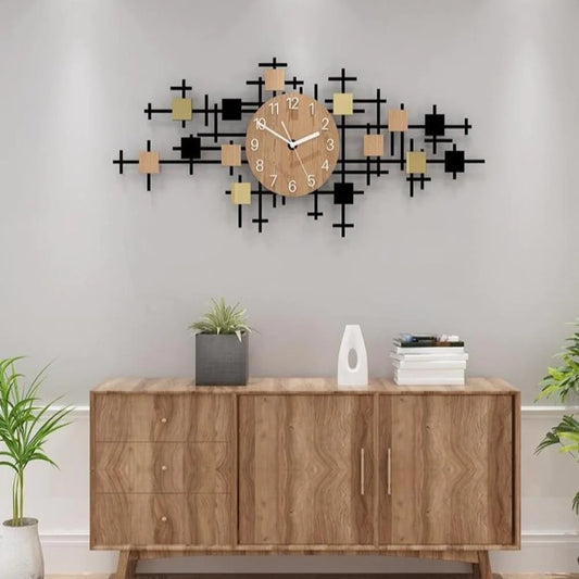 Minimalist Abstract Large Acrylic Wall Clock / Ruchi