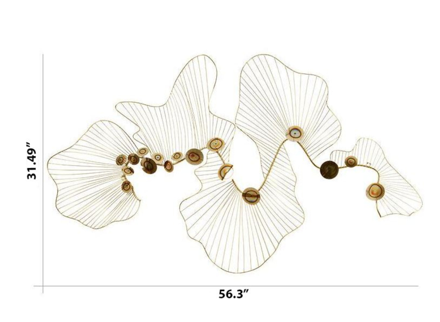 Metal Modern Wall Decor For Bedroom / Ruchi