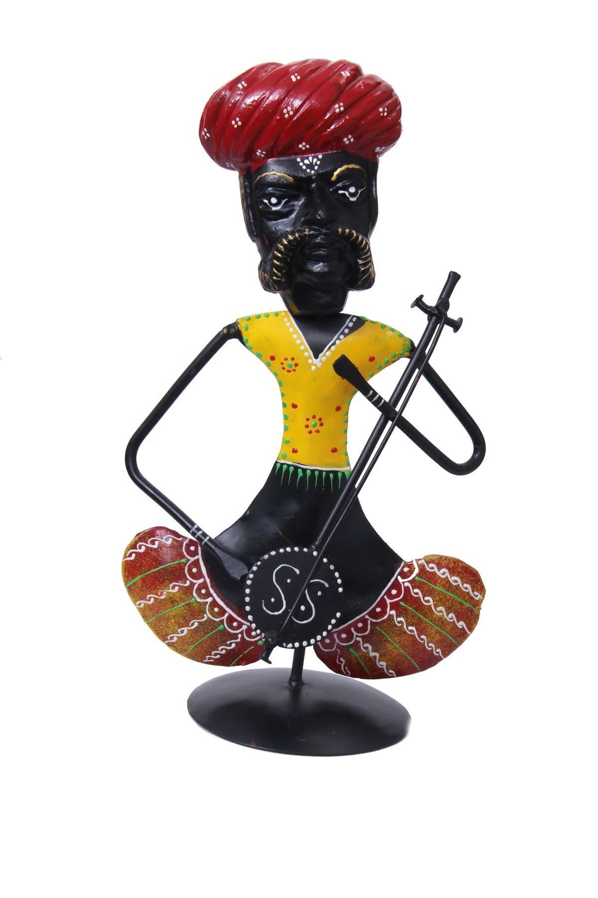 Metallic Doll Playing Musical Instrument / Ruchi