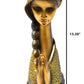 Innovative 1 Pc Decorative Resin Prayer Statue / Ruchi