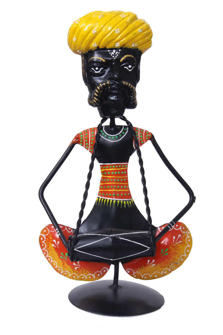 Multicolored Handcrafted Tribal Man Showpiece / Ruchi