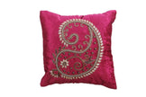 Pink Velvet Cushion Cover Set / Ruchi