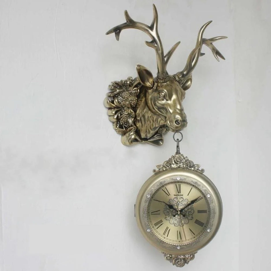 Retro Dual-Sided Swing Clock / Ruchi