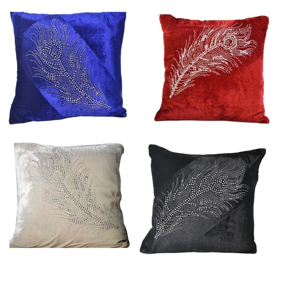 4 PCS Rich Velvet Cushion Covers / Ruchi