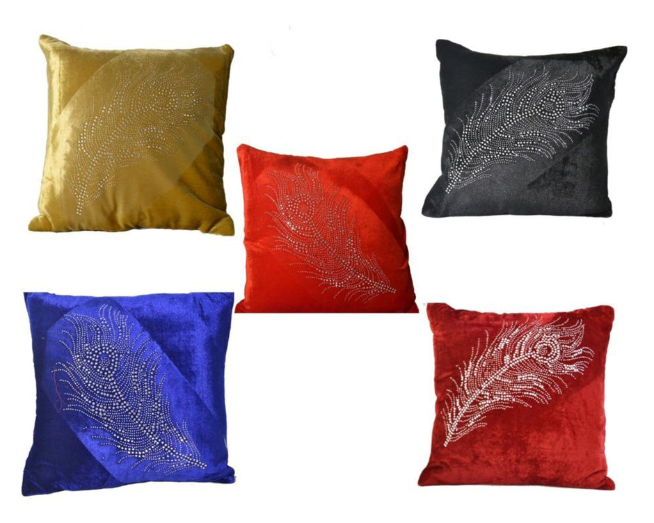 Velvet Multicolor Cushion Covers Set  / Ruchi