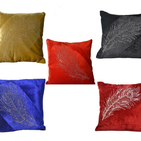 Velvet Multicolor Cushion Covers Set  / Ruchi