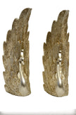 2 Piece Golden Metal Peacock Figurine / Ruchi