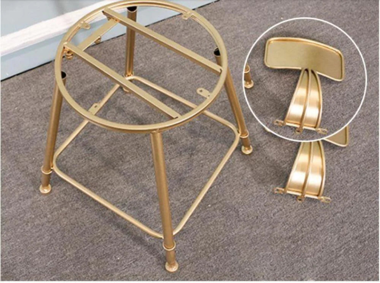 Fabric Bar Stools Set of 4 / Ruchi