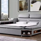 Astonishing Ultra-Modern Grain Leather Upholstered Queen Size Smart Bed / Ruchi