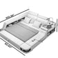 Astonishing Ultra-Modern Grain Leather Upholstered Queen Size Smart Bed / Ruchi