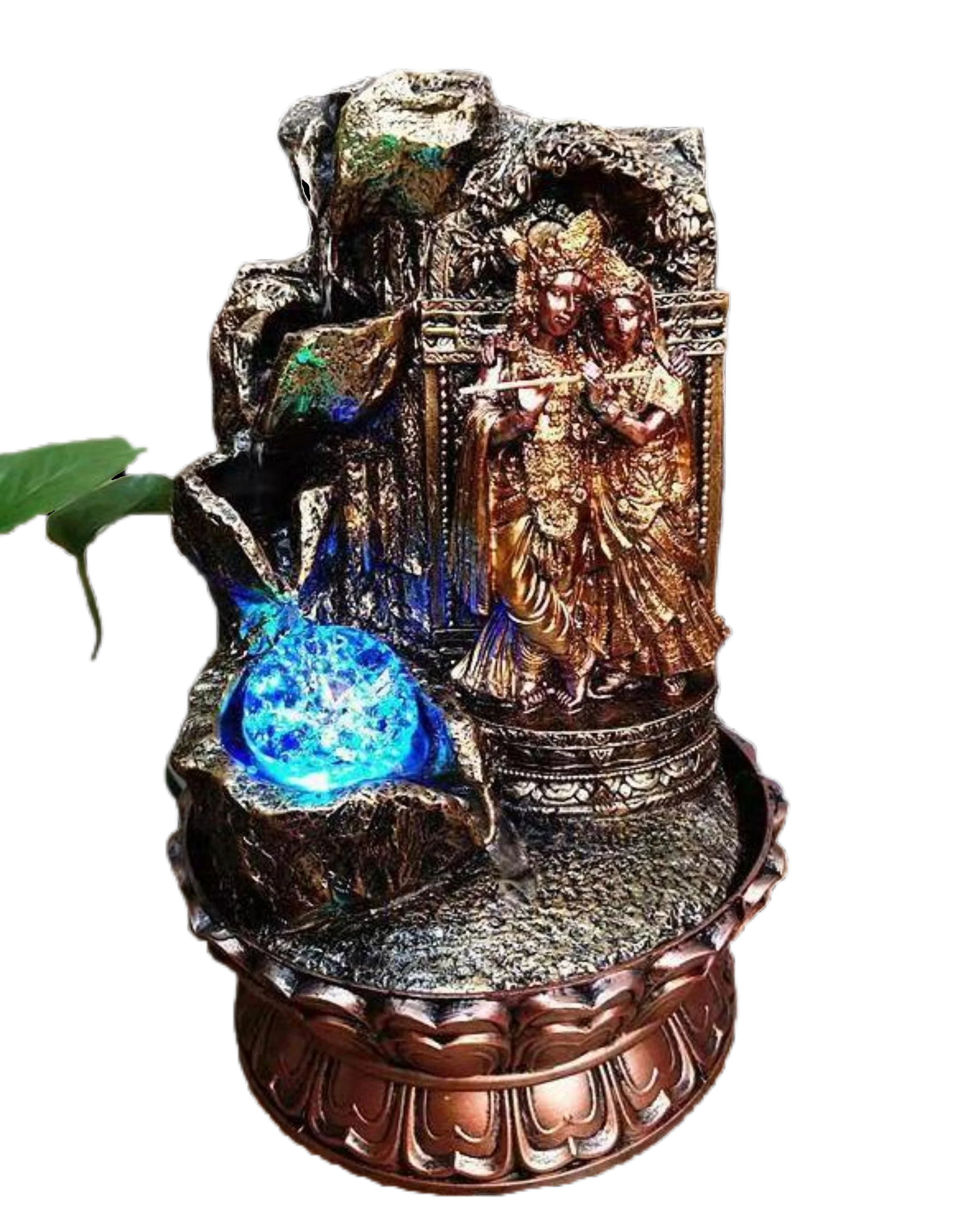 Radha Krishna Resin Water Fountain / Ruchi
