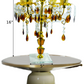 Antique Retro Style 16 Inches Glass Candle Holder / Ruchi