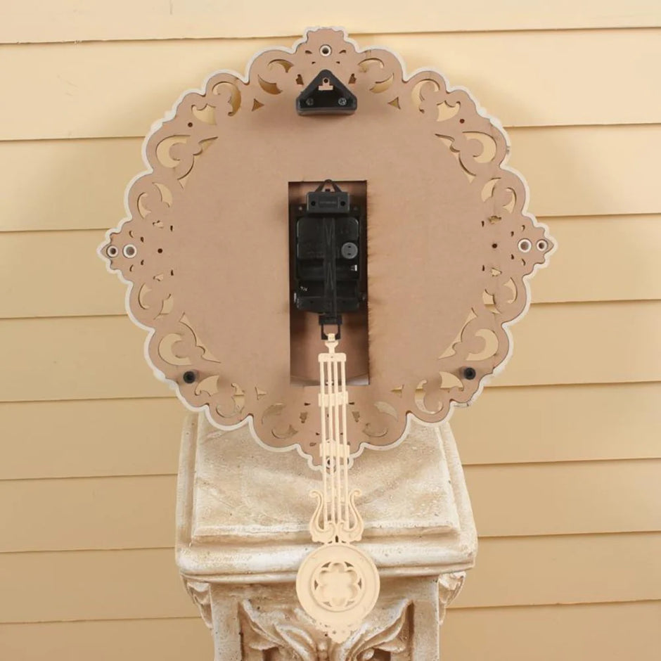 Premium Ivory Pendulum Wall Clock / Ruchi