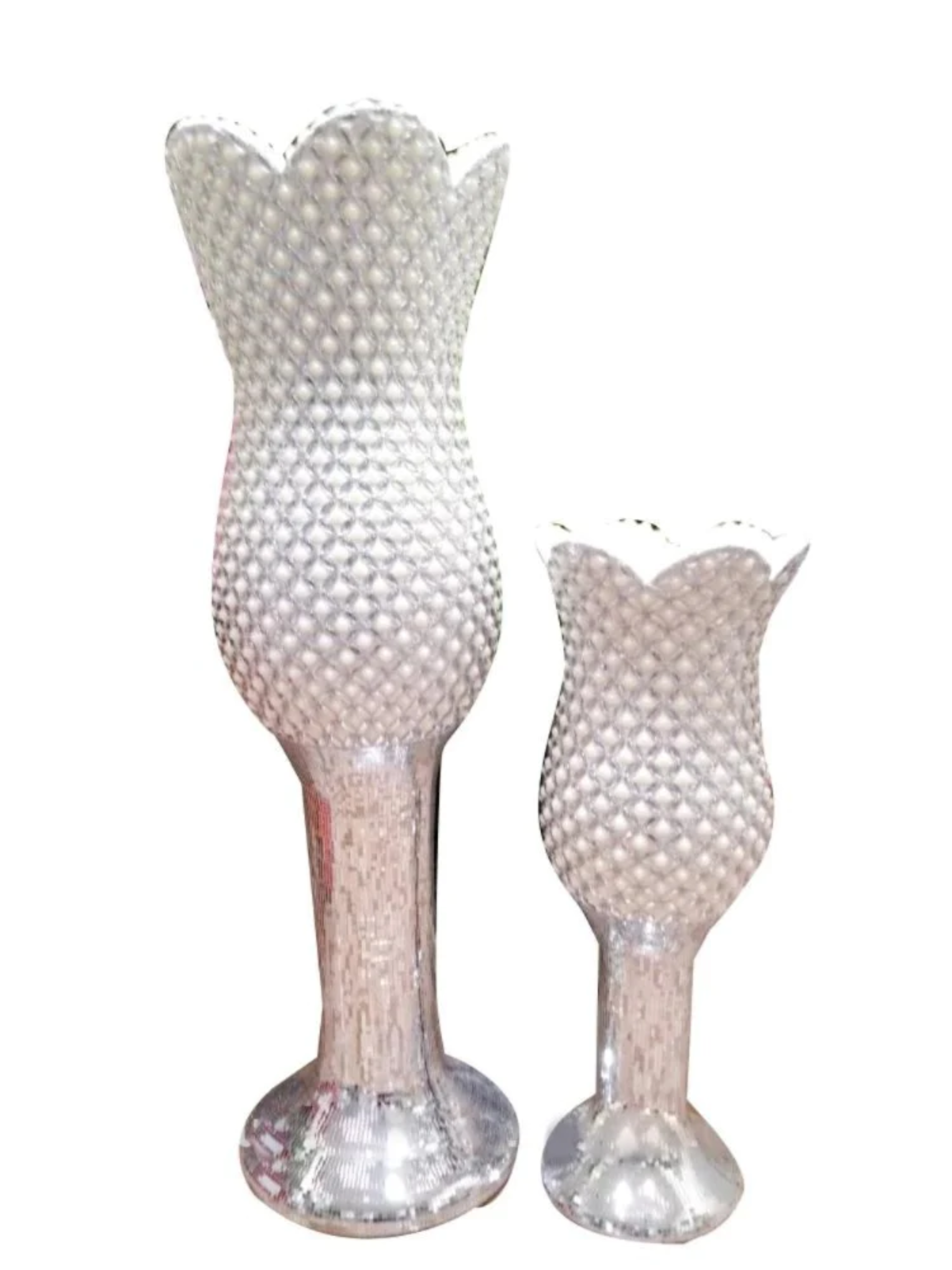 Pearl Embellished Floor Vase / Ruchi