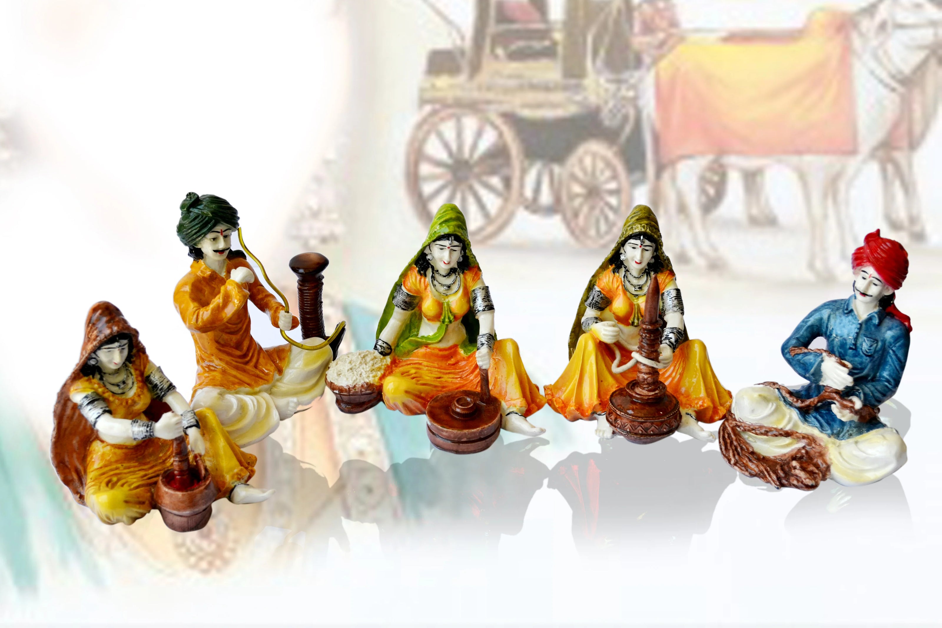 Breathtaking Rajasthani Handcrafted Polyresin Showpiece / Ruchi