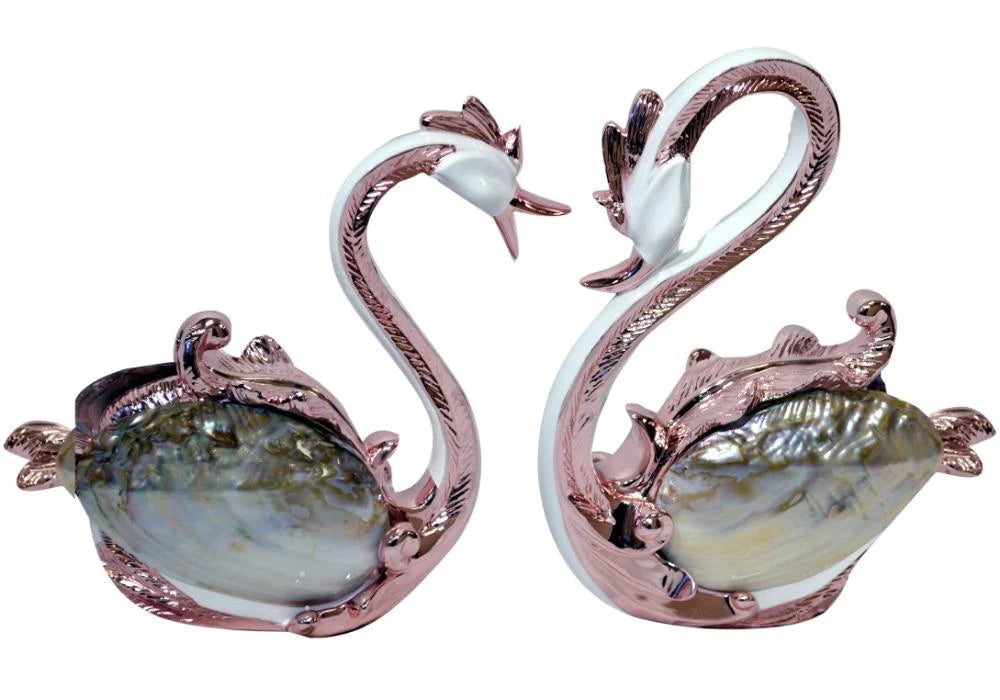 Spectacular 1 Pair Of Well Carved Decorative Show Piece / Ruchi