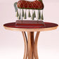 Hand painted Decorative Metal And Wood Crafted Bells With Statue / Ruchi