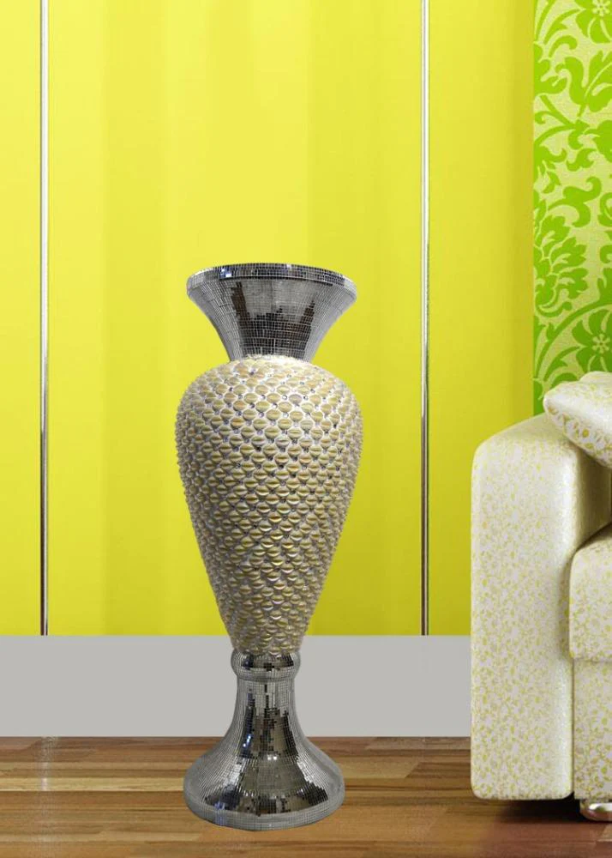 Elegant Textured Fiberglass Vase / Ruchi