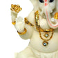 Decorative Entrancing White And Gold Show Piece Of Idol / Ruchi