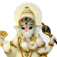 Decorative Entrancing White And Gold Show Piece Of Idol / Ruchi