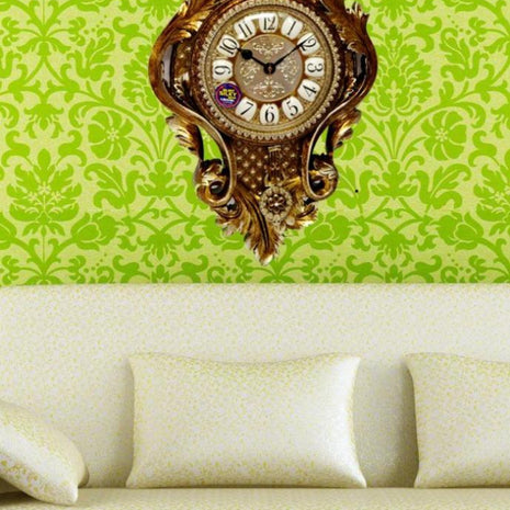Impressive Gold European Metal Clock / Ruchi